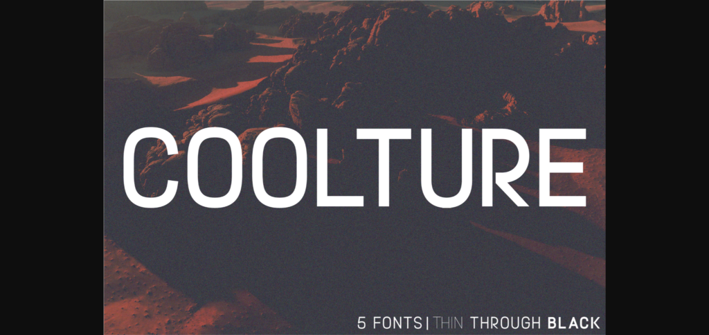 Coolture Font Poster 1