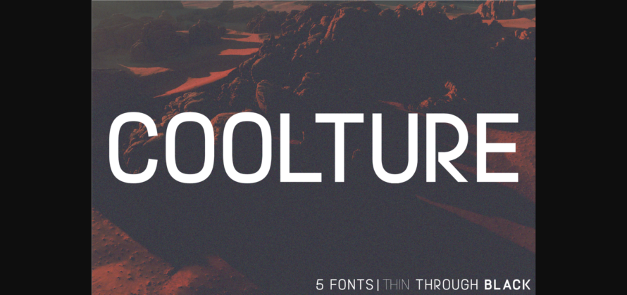 Coolture Font Poster 1