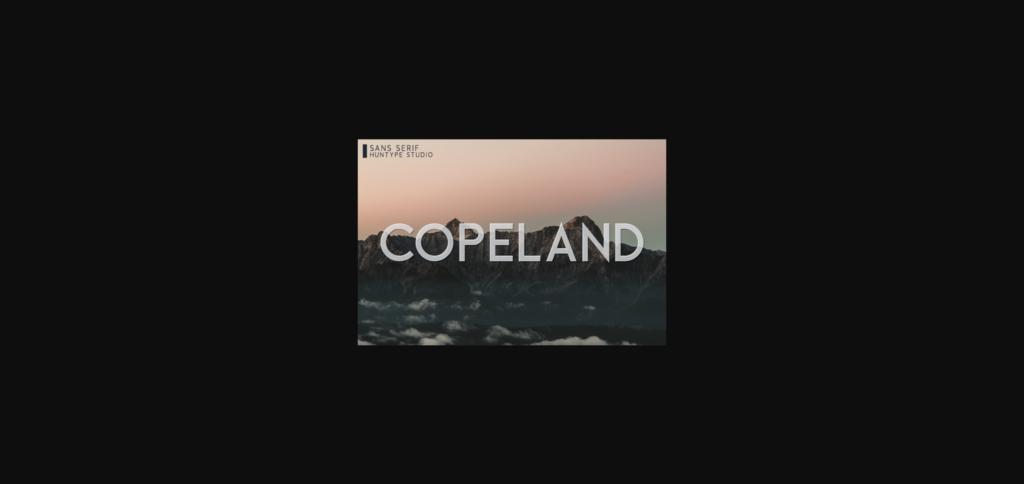 Copeland Font Poster 3