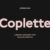 Coplette Font