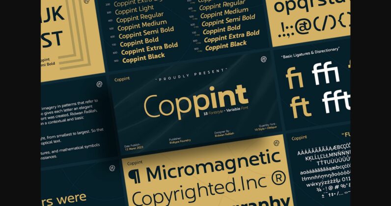 Coppint Font Poster 3