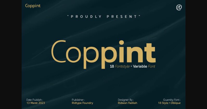 Coppint Font Poster 4