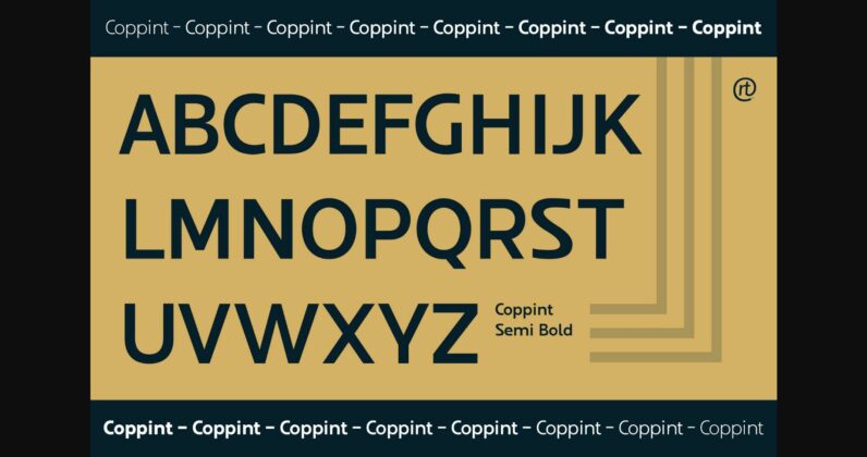 Coppint Font Poster 7