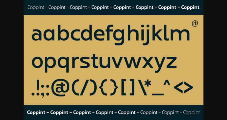 Coppint Font Poster 8