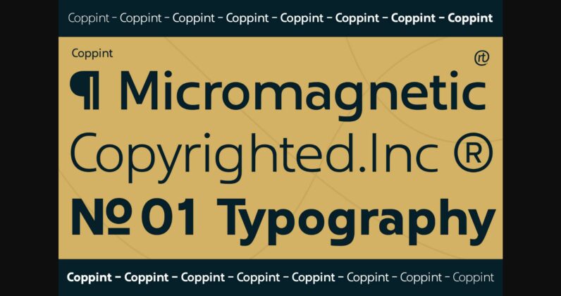 Coppint Font Poster 10