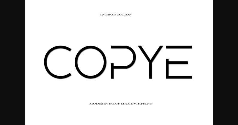 Copye Font Poster 3