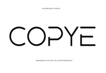 Copye Font Poster 1