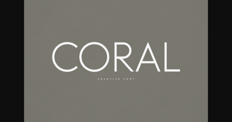 Coral Font Poster 3