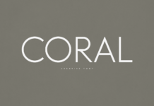 Coral Font Poster 1