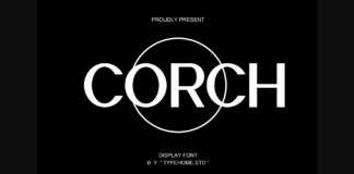 Corch Font Poster 1