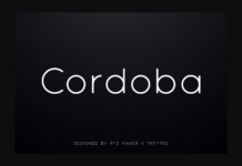 Cordoba Font Cordoba Font Poster 1