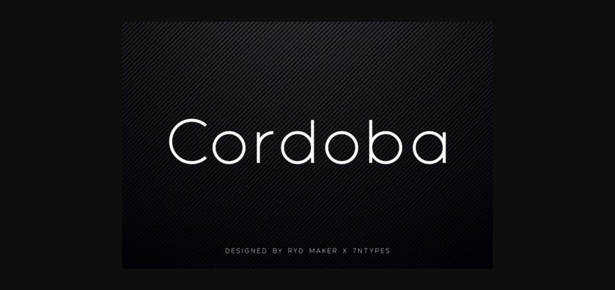 Cordoba Font Poster 1