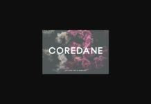 Coredane Font Poster 1