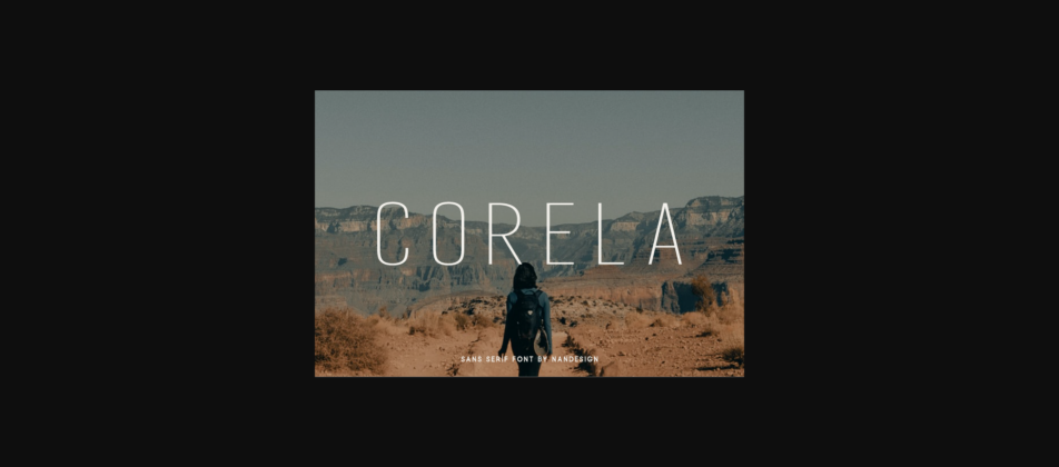 Corela Font Poster 3