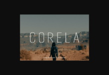 Corela Font Poster 1