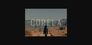 Corela Font Poster 1