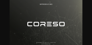 Coreso Font Poster 1