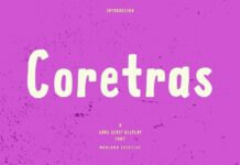 Coretras Font Poster 1