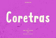 Coretras Font Poster 1