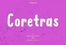 Coretras Font Coretras Font Poster 1
