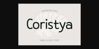 Coristya Font Poster 1