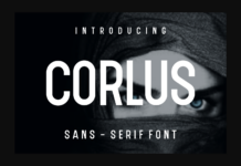 Corlus Font Poster 1