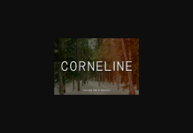 Corneline Font Poster 1