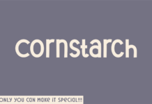 Cornstarch Font Poster 1