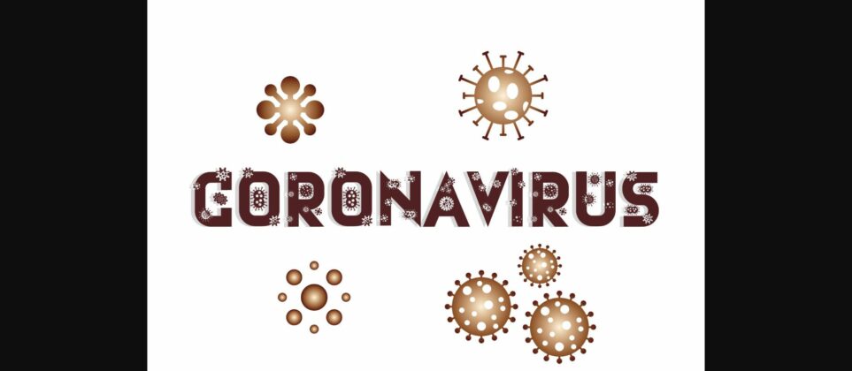 Coronavirus Font Poster 1