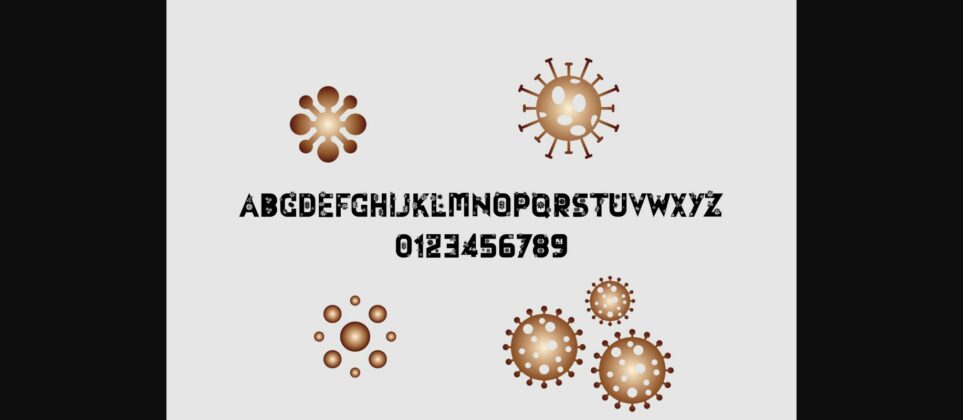 Coronavirus Font Poster 5