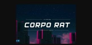 Corpo Rat Font Poster 1