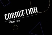 Corruption Font Poster 1