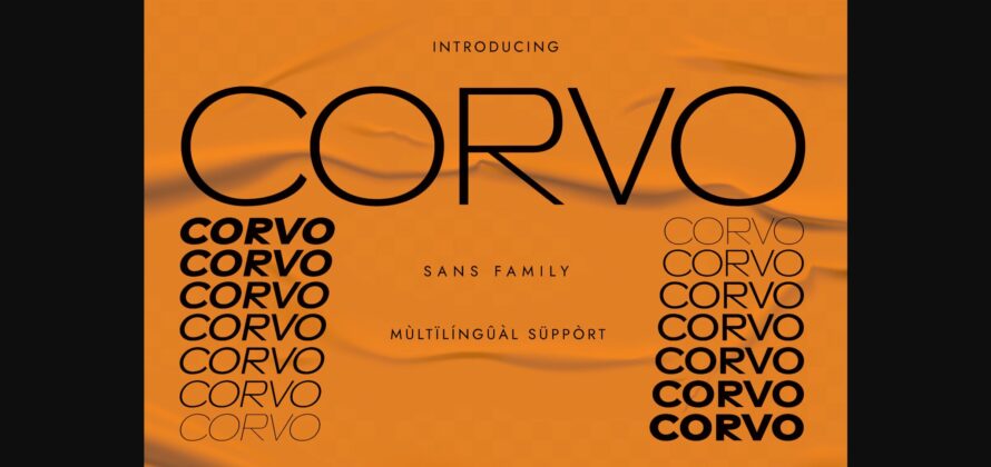 Corvo Font Poster 3