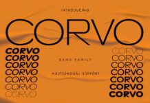 Corvo Font Poster 1