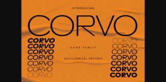 Corvo Font Poster 1