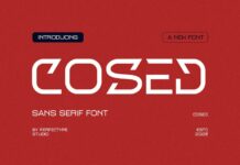 Cosed Font Poster 1