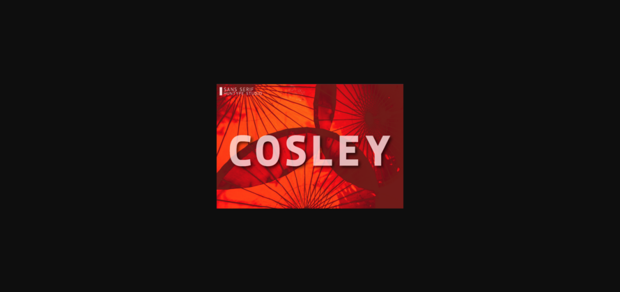 Cosley Font Poster 3