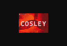 Cosley Font Poster 1