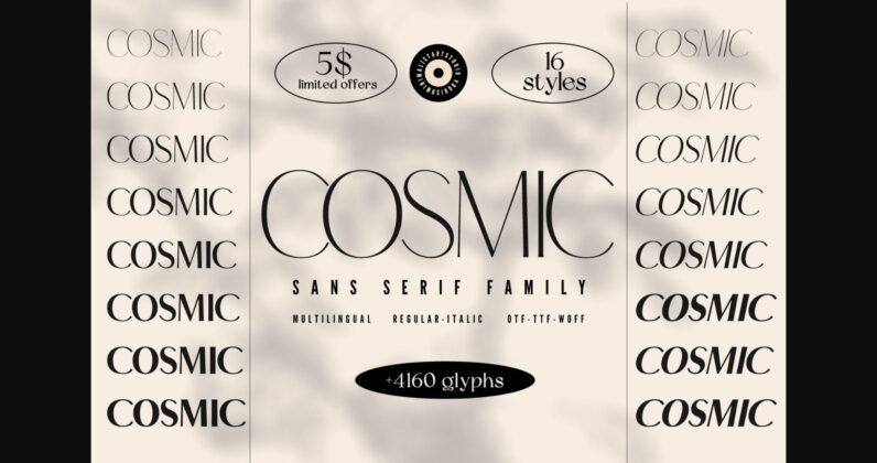 Cosmic Font Poster 3