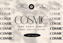 Cosmic Font Poster 1