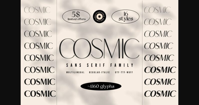 Cosmic Font Poster 1