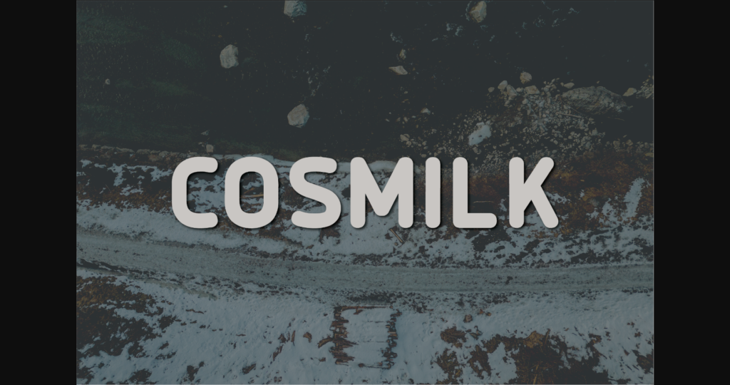 Cosmilk Font Poster 3