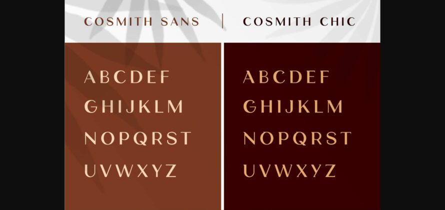 Cosmith Font Poster 5