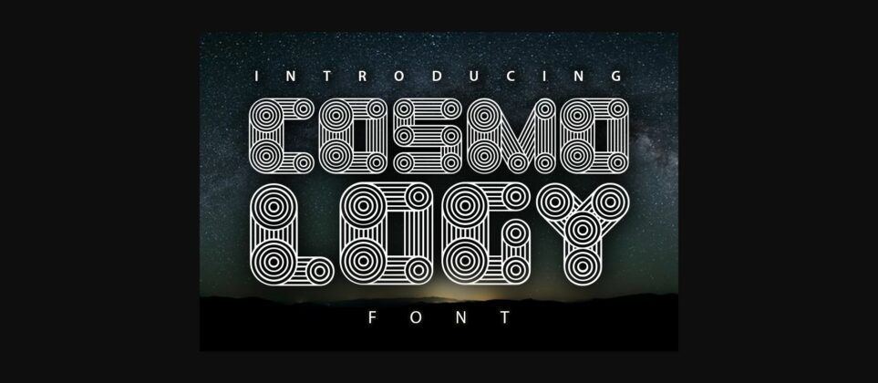 Cosmology Font Poster 3