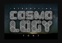 Cosmology Font Poster 1