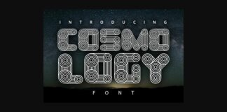 Cosmology Font Poster 1