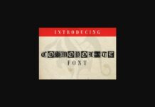 Cosmopolite Font Poster 1