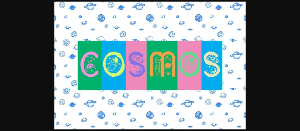 Cosmos Font Poster 3