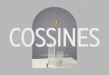 Cossines Font Poster 1