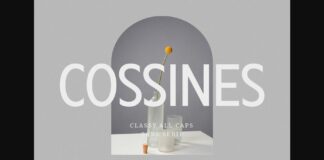 Cossines Font Poster 1